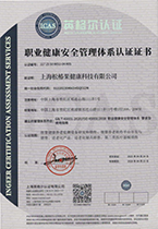 松椿果职业健康安全管理体系认证